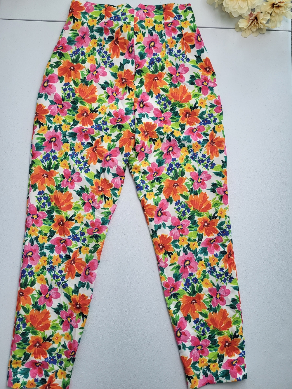 Zara Floral Pants – Talla XS | Estilo Chic & Colorido